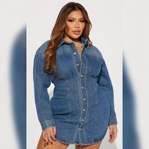 Mini Denim Dress